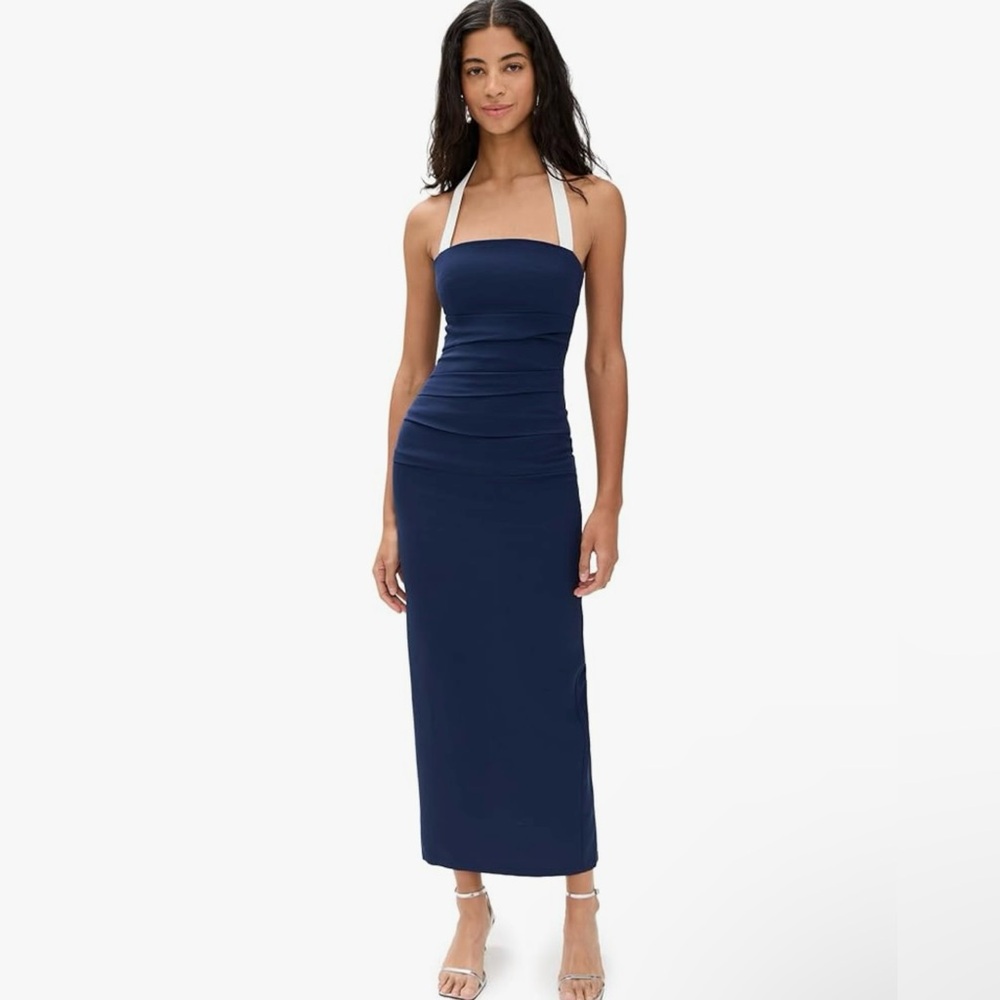 Lioness Blue Halter Bodycon Dress